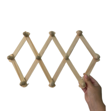Perchero de pared madera