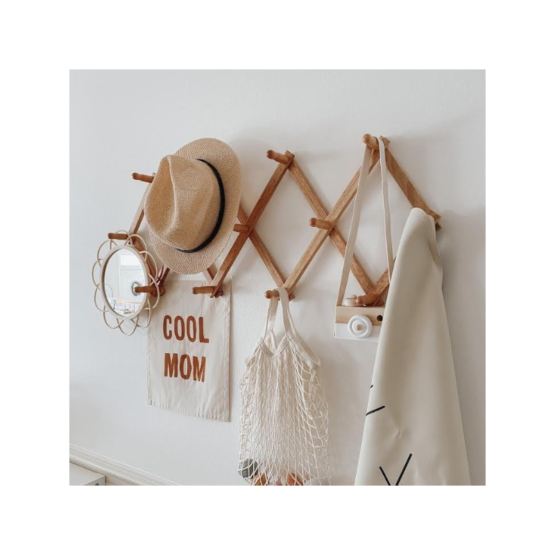 Perchero de pared madera