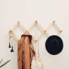 Perchero de pared madera