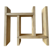 Estantería organizadora regulable de madera