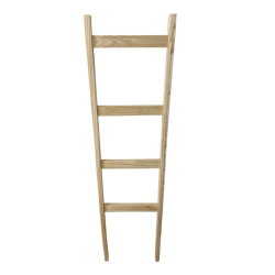 Escalera Tendencia En Madera Cruda, Perchero, Exhibidor.