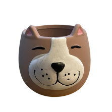 Maceta cerámica perro