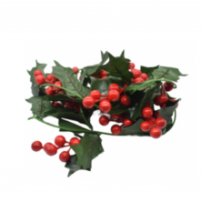 Guirnalda Floral Navideña 1,70 m con Bayas Grandes Artificial