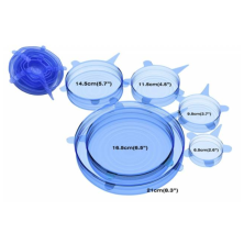 Set 6 Tapas Silicona Reutilizables para Bowls y Tuppers