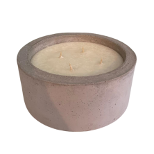Velón aromático 1kg de cera de soja 4 pabilos vainilla