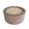 Velón aromático 1kg de cera de soja 4 pabilos vainilla