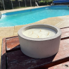 Velón aromático 1kg de cera de soja 4 pabilos vainilla
