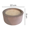 Velón aromático 1kg de cera de soja 4 pabilos vainilla