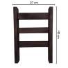 Mini escalerita de madera negra para cocina o baño