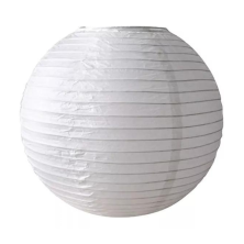 Pantalla de Papel Redonda Blanca 40 cm