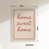 Lamina lienzo home sweet home 23x30 cm