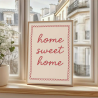 Lamina lienzo home sweet home 23x30 cm