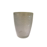 vaso labrado puntos de vidrio