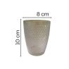 vaso labrado puntos de vidrio