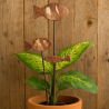 Set de 3 tutores decorativos terracota – 30, 40 y 50 cm