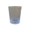 Vaso shot de vidrio labrado 6 cm diseño tallado