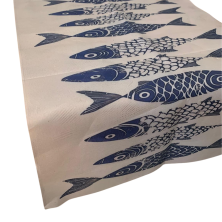 Sendero De Mesa Lienzo Peces 1,20m