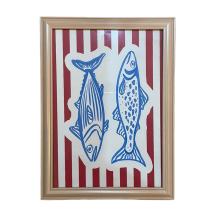 Cuadro porta retrato Lámina De Peces 24,5x33 Cm