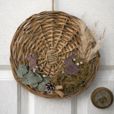 Corona Decorativa De Pascuas Rústica Puerta O Pared