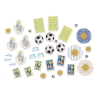 Pack 30 Stickers Uruguay Mundial Packaging Papel Brillo