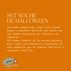 Set noche de halloween