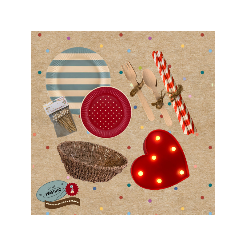 Set Circo Vintage para Fiestas | Vajilla y Decoración
