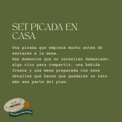 Set Picada en casa | Tabla, Vasos y Provoleta