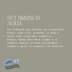 Set Brunch Aqua