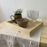 Bandeja de madera de pino